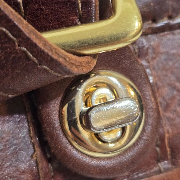 J.W. Hulme Satchel American Heritage Leather Purse Shoulder Top Handle Crossbody - Picture 6 of 11